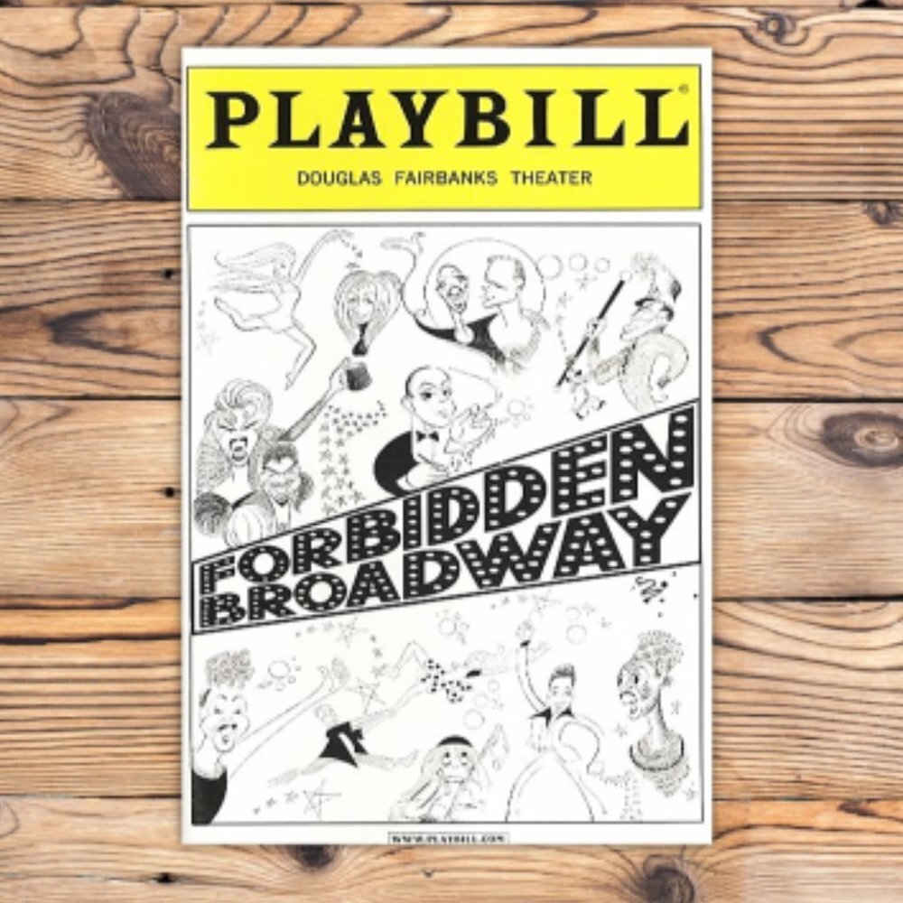 Forbidden Broadway Playbill‎ Broadway Musical Refrigerator Fridge Locker Magnet
